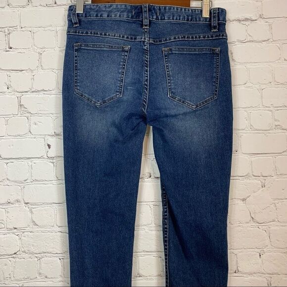 Free People Womens Ripped Distressed Skinny Jeans Size 27 - Picture 7 of 10
